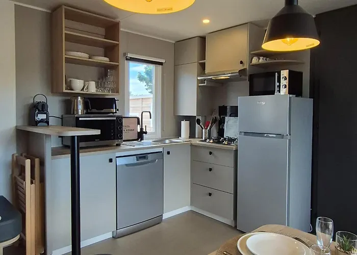 La Dolce Vita Mediterraneenne Mobil Home A 200M De La Plage Parc Aquatique Camping 5 Etoiles Les Dunes Torreilles
