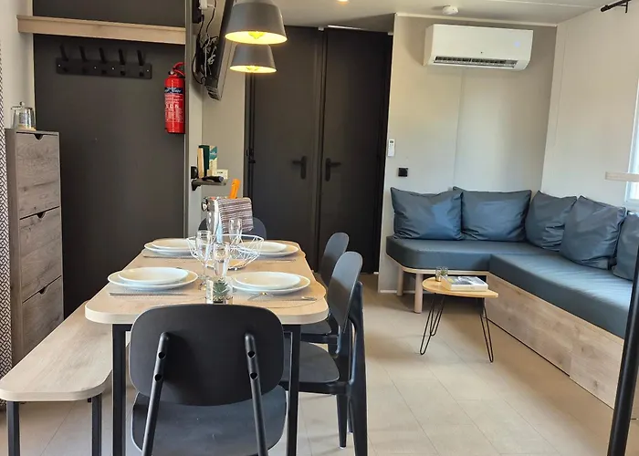 La Dolce Vita Mediterraneenne Mobil Home A 200M De La Plage Parc Aquatique Camping 5 Etoiles Les Dunes *
